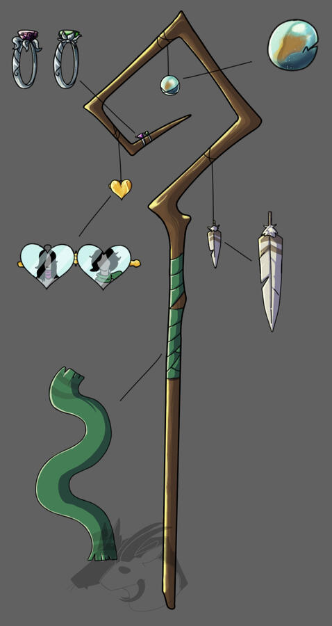 Prop Design for the Goat character