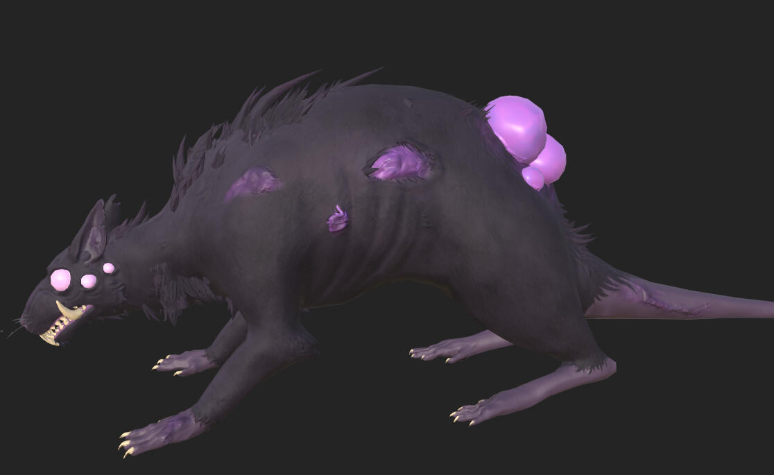 3D Model for the rat enemy